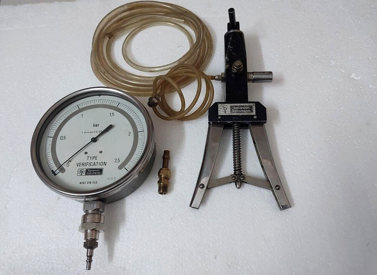 Besancon instruments Hand held test pump Pressure calibrator