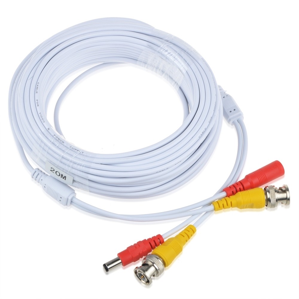 65ft Extension Power/Video Cable for Swann Security CCTV Kit SWDVK-825508 White