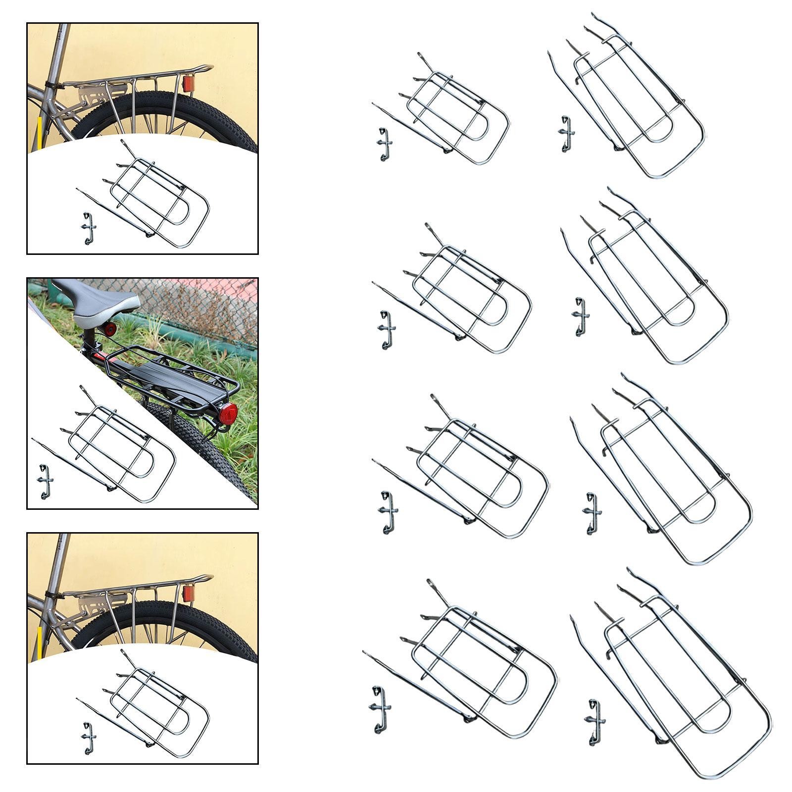 Bike Rear Seat Rack for Mountain Bike Steel Heavy Duty Universal Lightweight