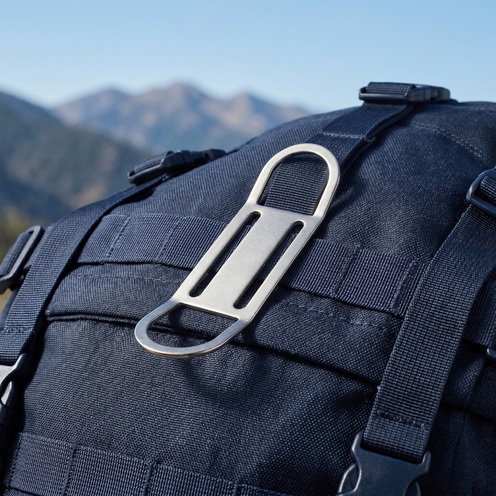 Diving Side Mount D Ring Buckle: Diving Webbing Strap Keeper - 5.3" Sidemount