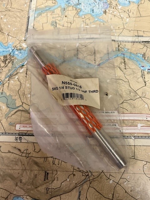 Navtec #N555-0816 Swageless  1/4" Stud 1/2" UNF Thread.