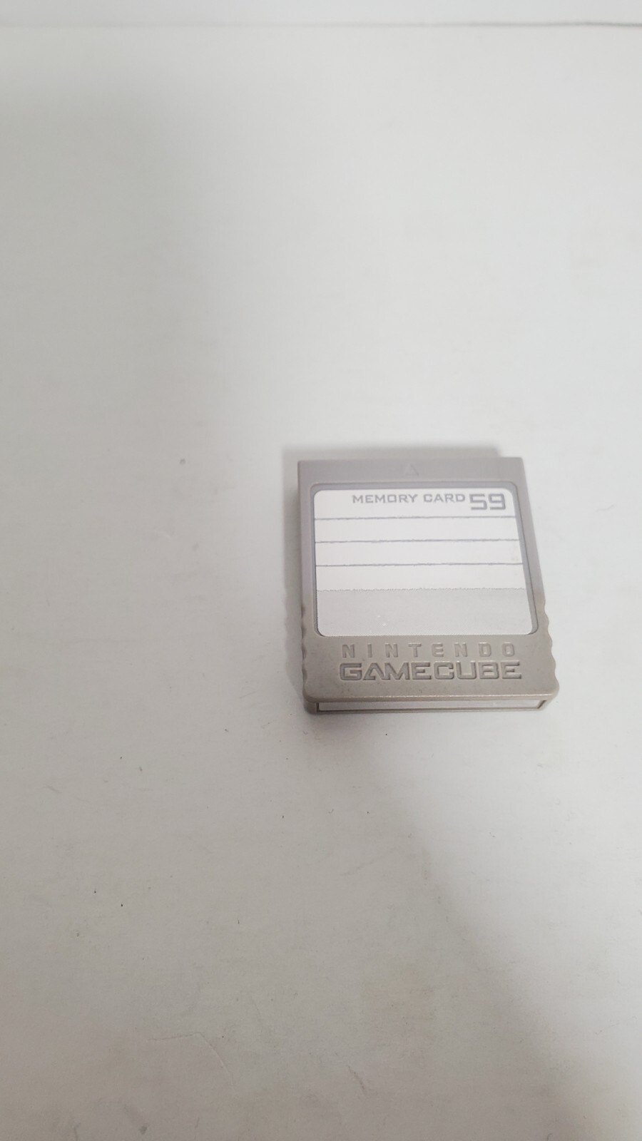 Official Nintendo Gamecube Memory Card 59 Blocks DOL-008 Gray