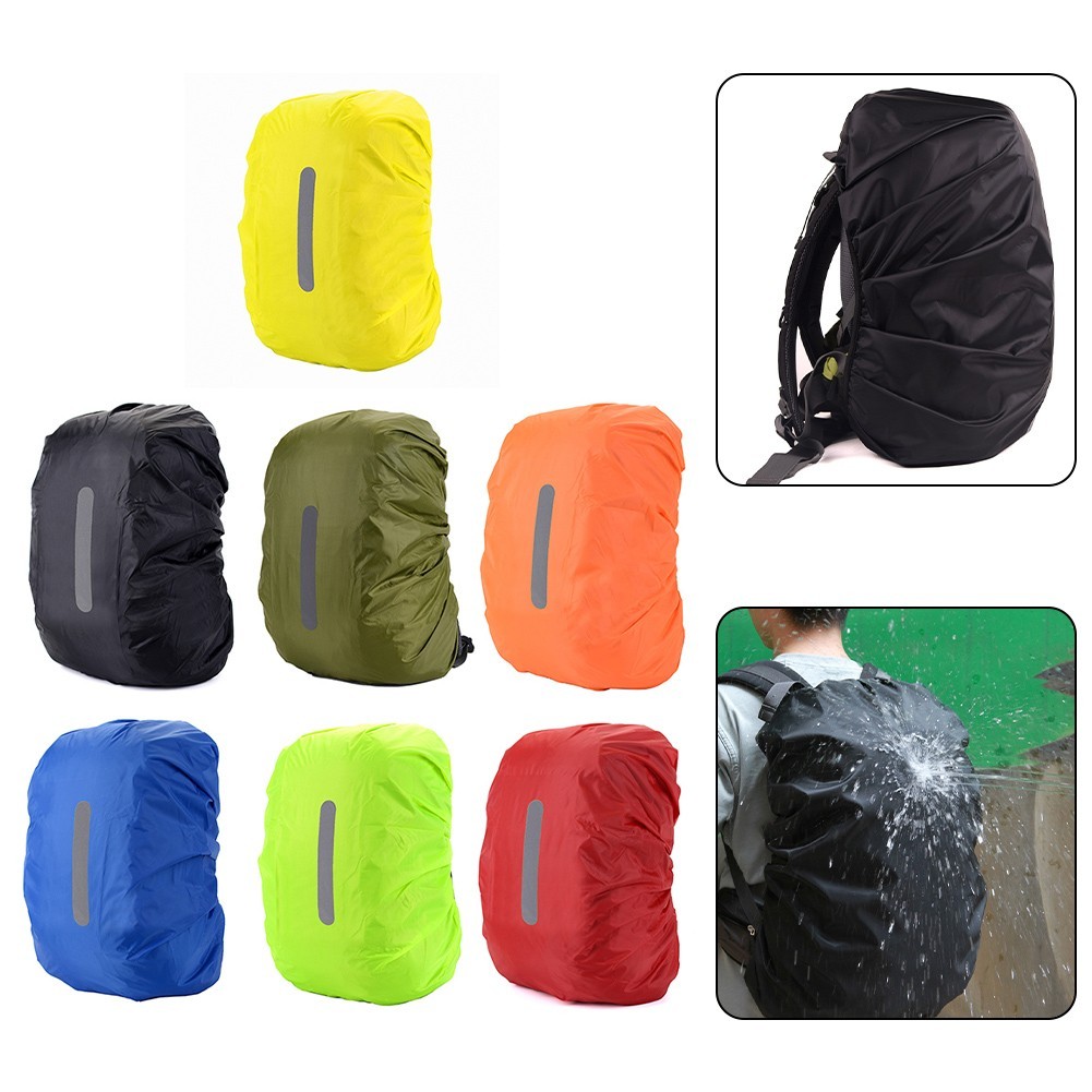 Lightweight Backpack Rain Cover with Safety Reflective Strip 800L Capacity