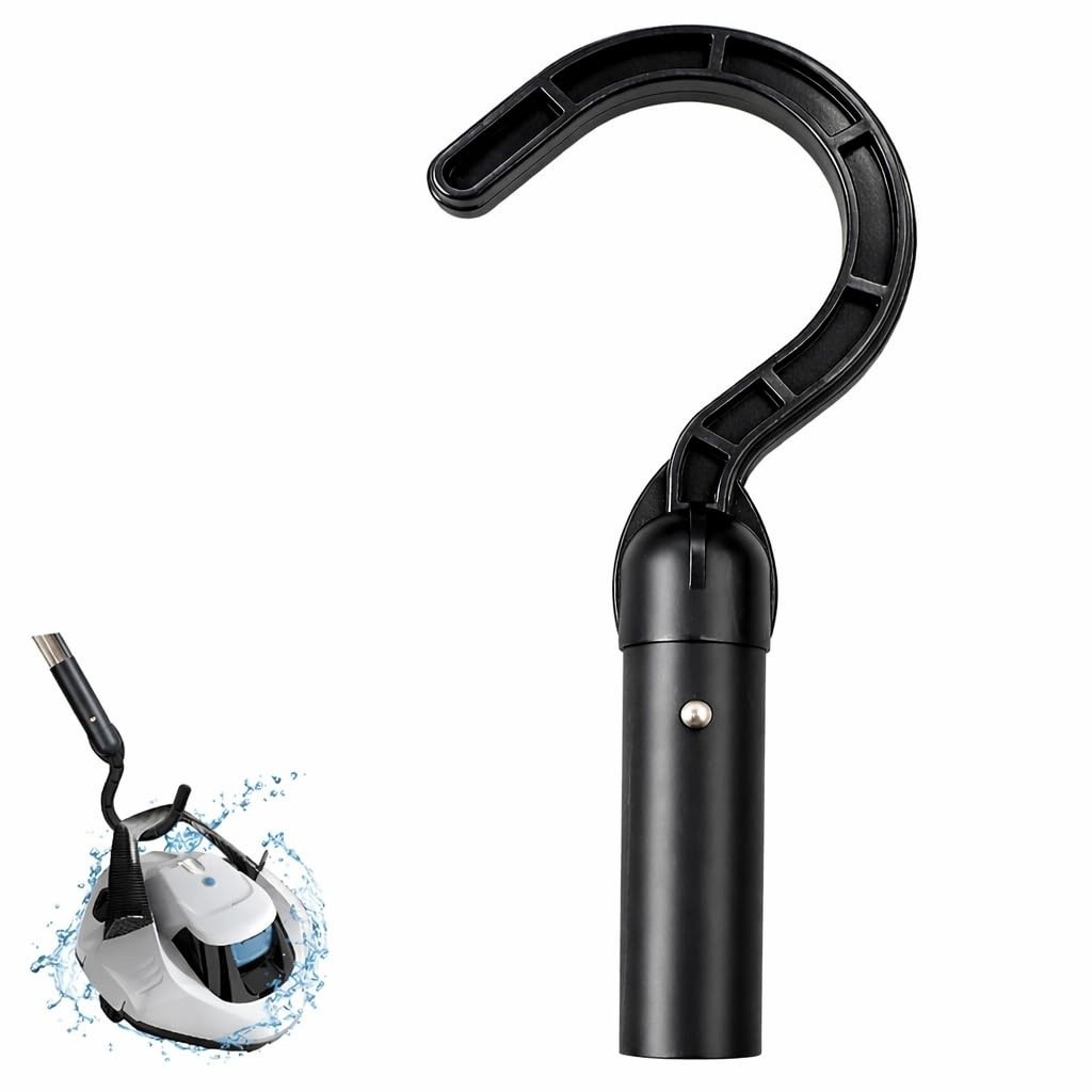 Universal Robotic Pool Cleaner Hook For Telescopic Pole Vacuum Lifting Accessory