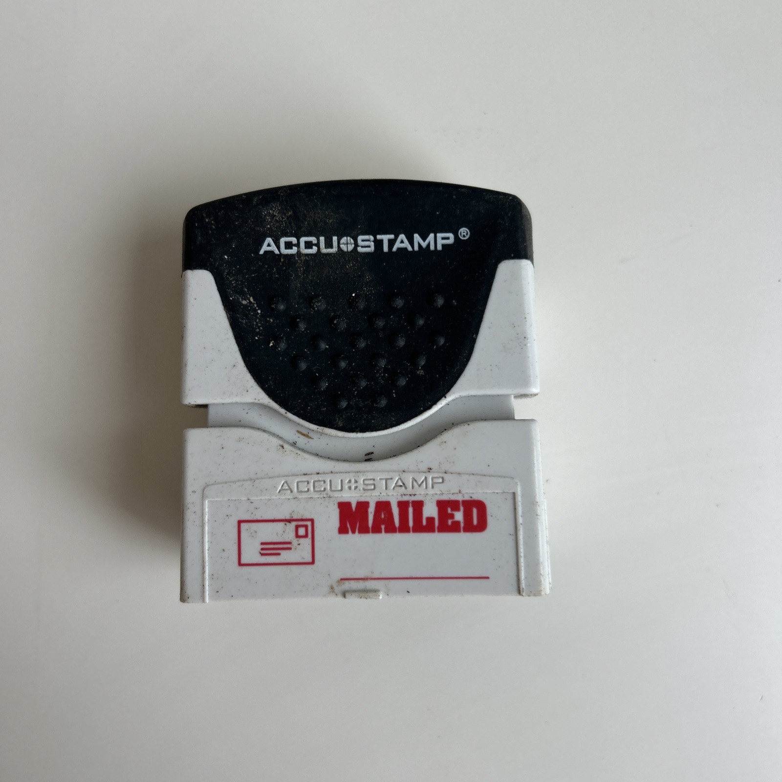 Accustamp2 Shutter Stamp with Microban, Red, MAILED (Lid is Missing)
