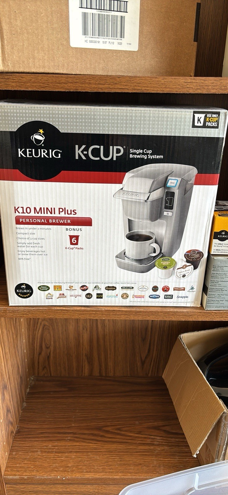 Keurig K10 Mini plus Coffee Maker Brewing System Black