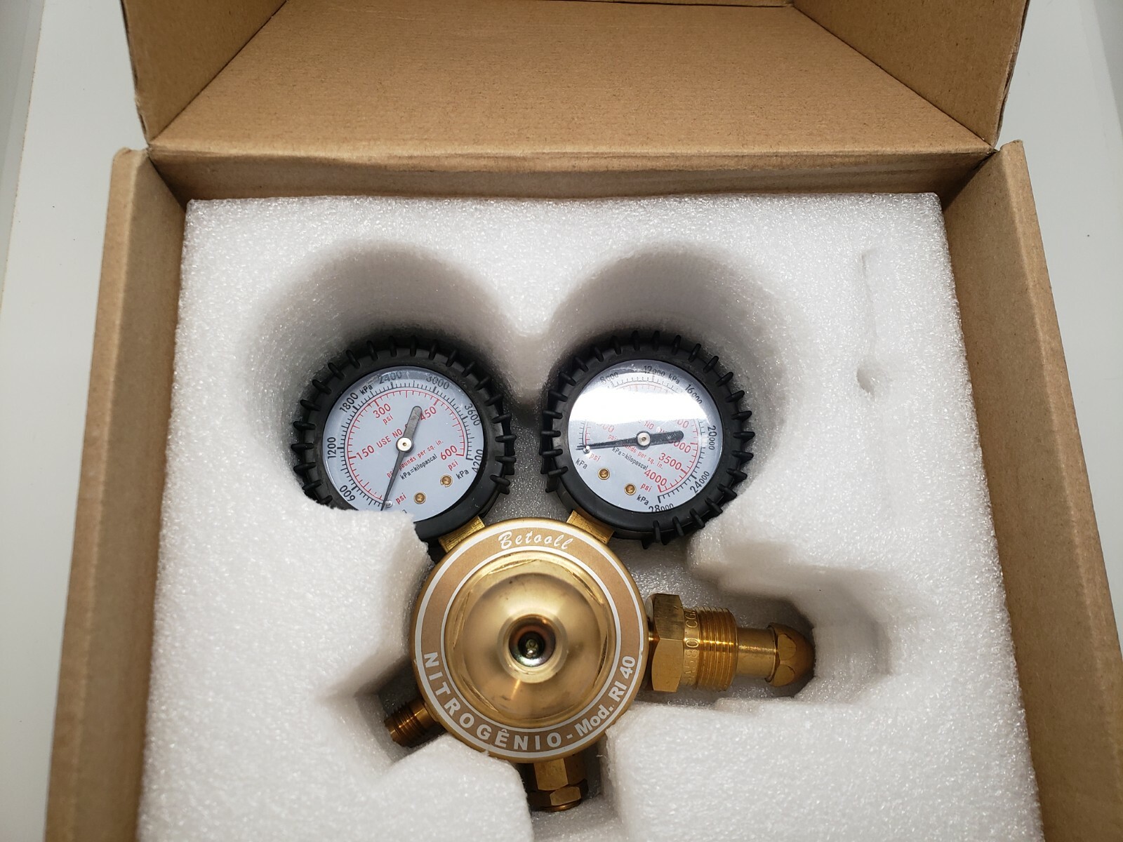 Betooll Nitrogen Regulator (HW9005) for purging Missing Part See Photos