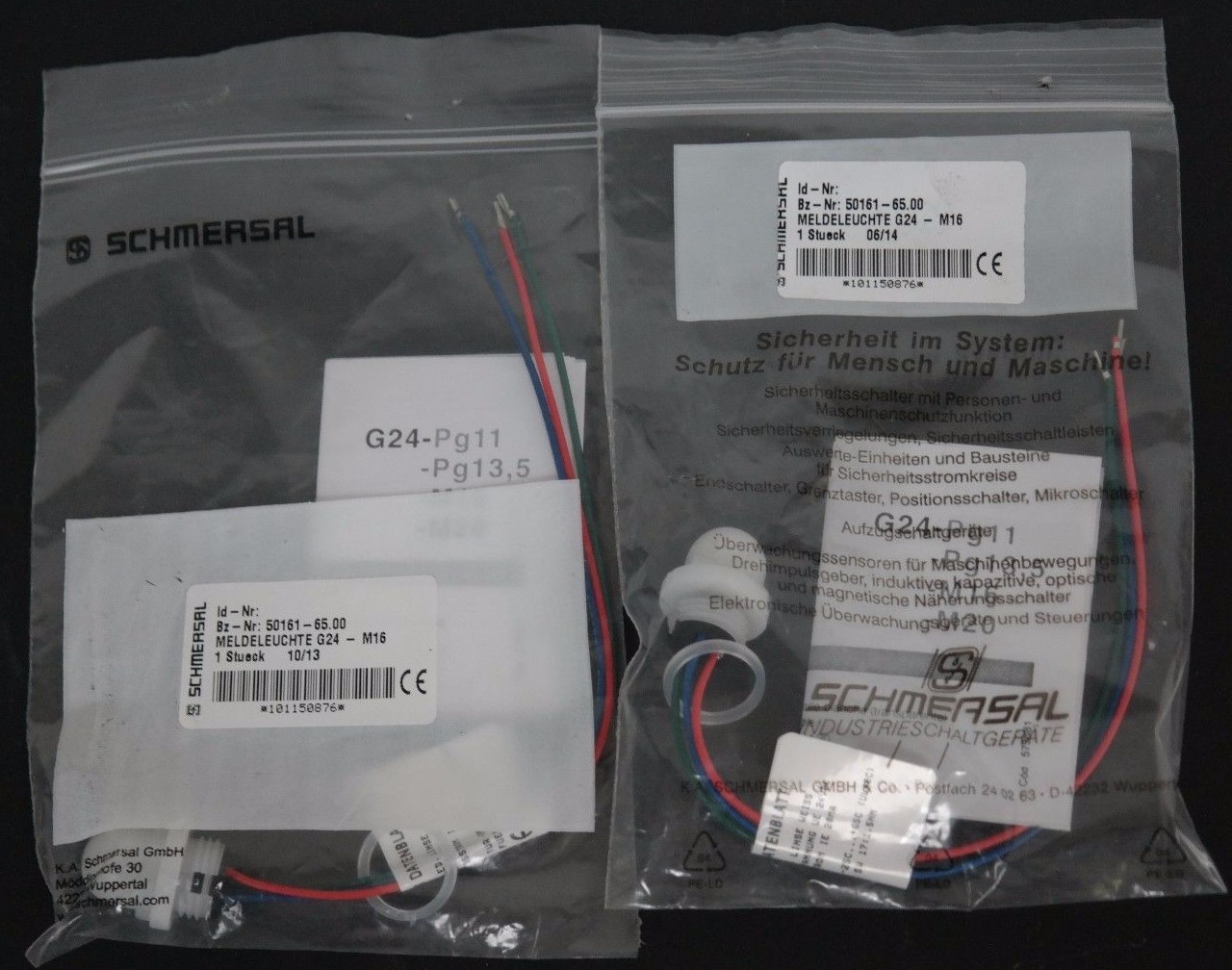 LOT OF 2 NIB SCHMERSAL 50161-65.00 INDICATOR LAMPS LED