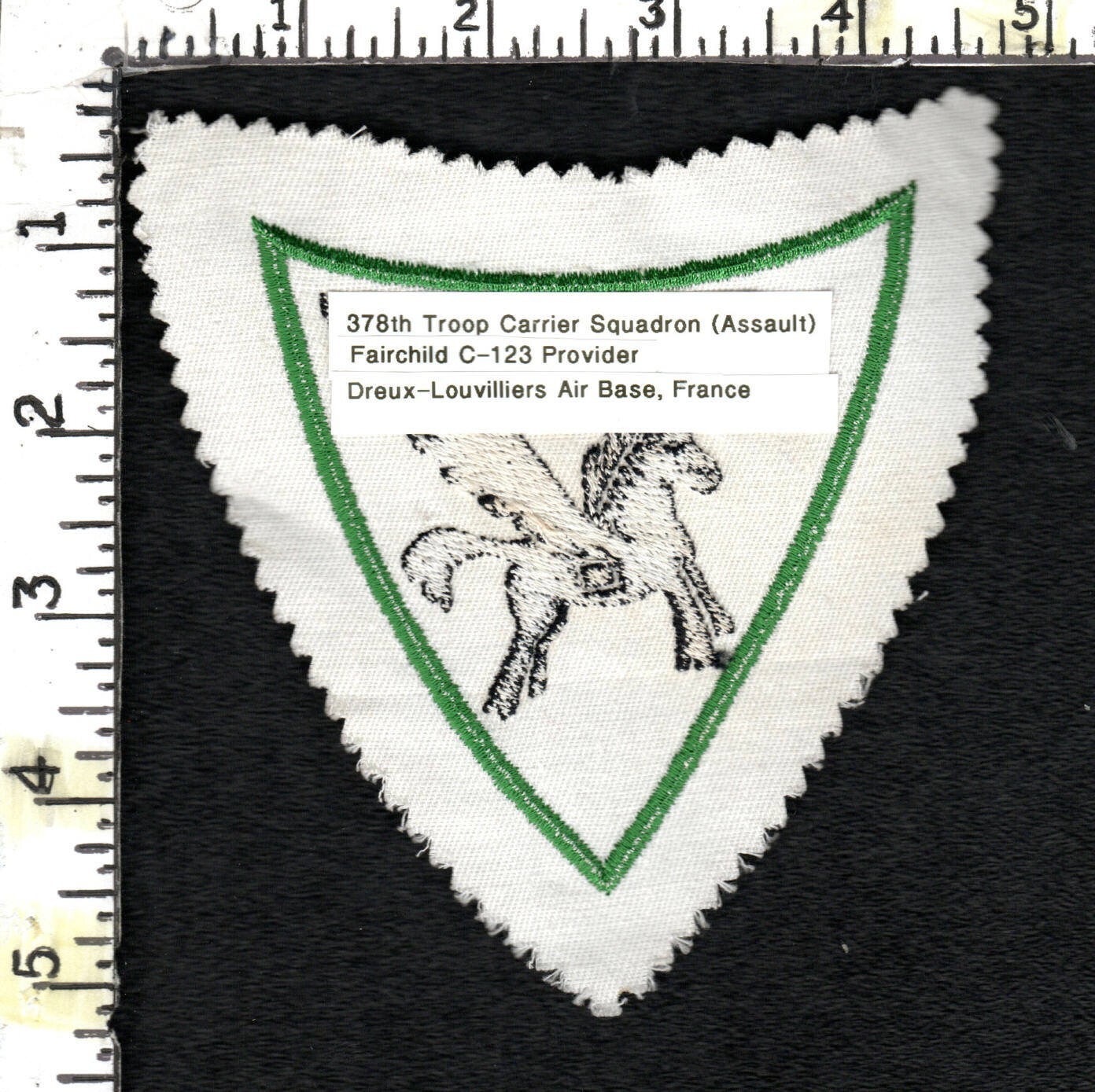 100% Authentic French made USAF patch (1956-58) 378th Troop Carrier Sq (Assault)