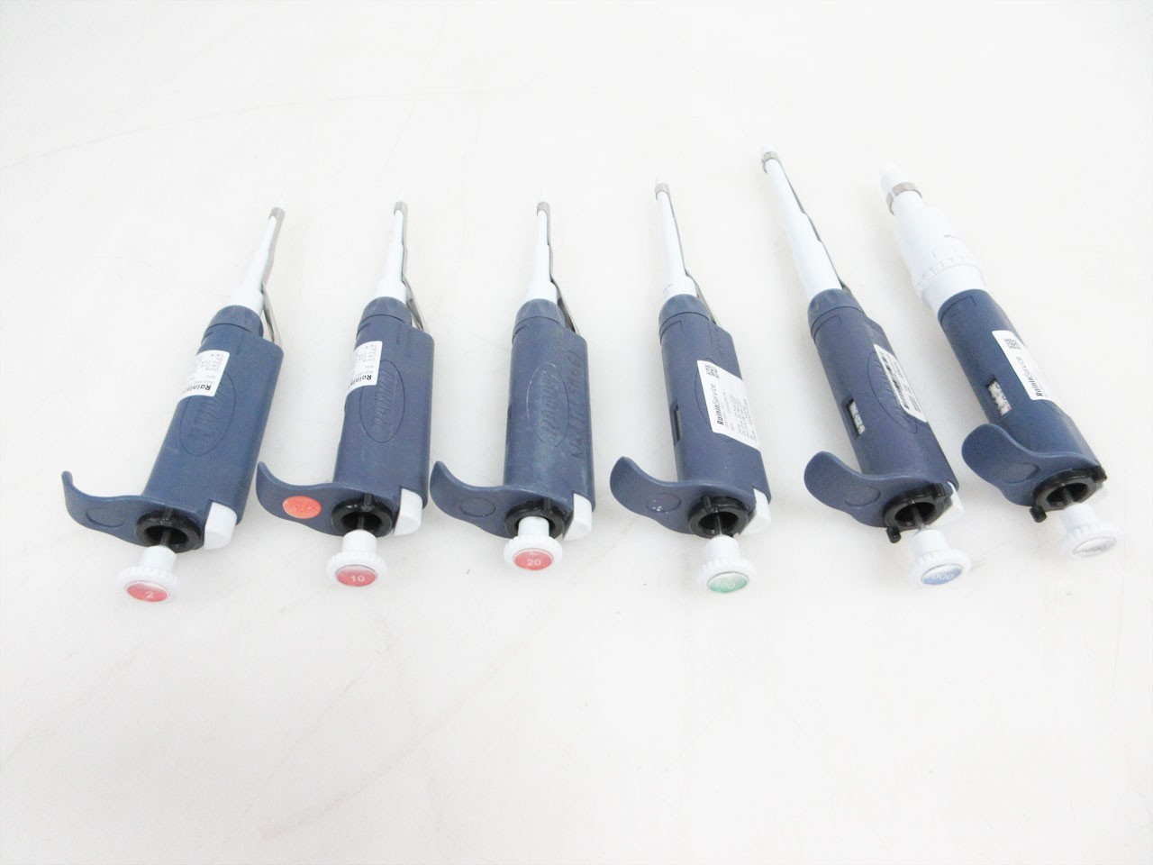 RAININ PIPET-LITE SINGLE CHANNEL PIPETTE FULLY TESTED L-2 L-10 L-20 L-100 L-1000