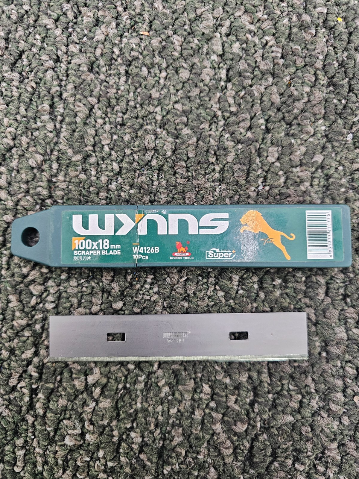 (QTY 120)Wynns Tools W4126B SK5 Carbon Steel Replacement Scraper Blades 100x18mm