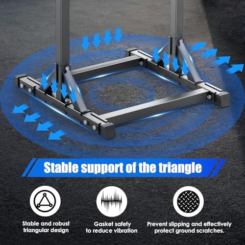 Pull Up Station, Power Tower Adjustable Pull Up Bar Free Standing, Pull Up Red