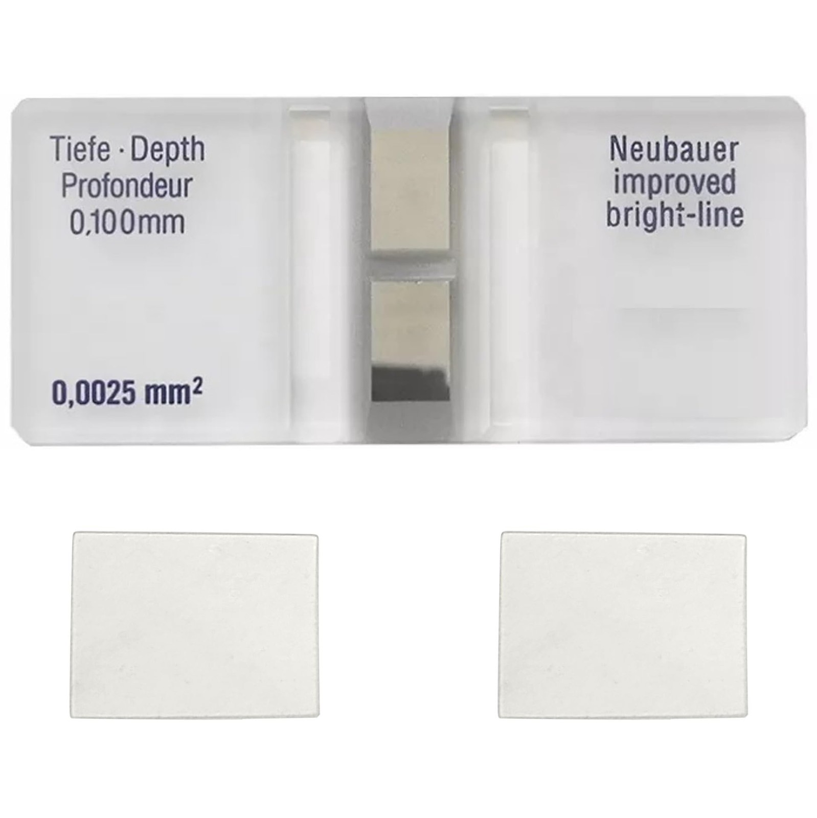 Improved Neubauer Hemocytometer, Cell Counting Chamber with Bright Line and T...