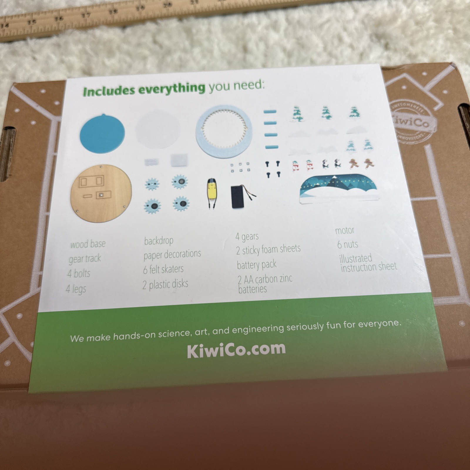 KiwiCo Ice Skating Rink kit/ Engineering + Physics