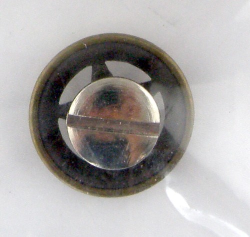 3/4" Antique Brass Star Round Concho - Screwback