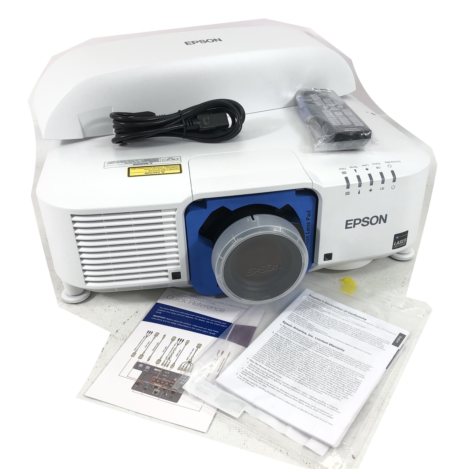 Epson Pro L1060W WXGA 3LCD Large Venue Laser Projector H958A - 3 Hours (Read)