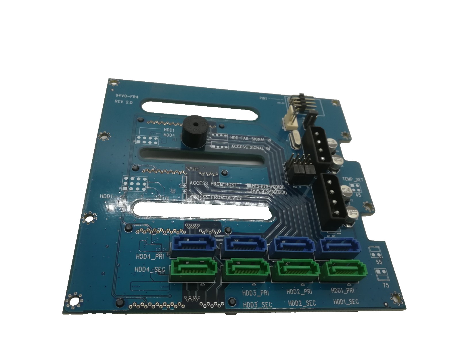 HDD BACK PLANE 4 PORT SATA M15-AT34PC0100 #GK13772