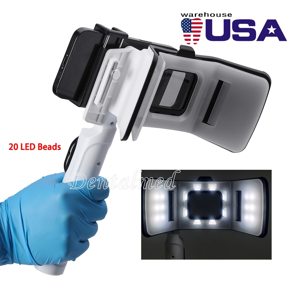 Handheld Dental Intraoral Photography Light Oral Photo Video LED Filling Light