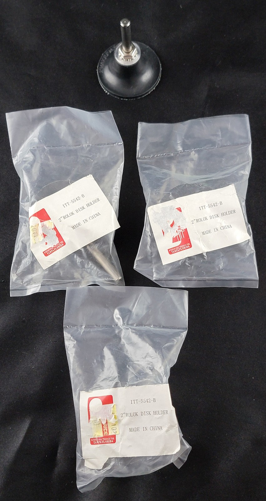 2" Roloc Disc Holder ITT-5542-B Grinding Sanding NOS Lot of 4