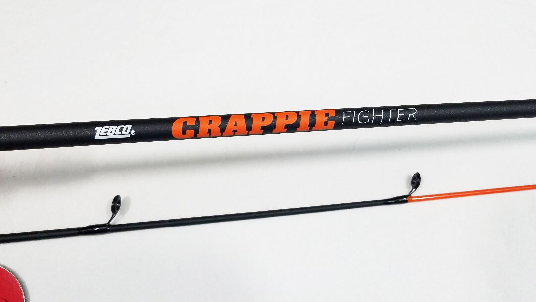 ZEBCO CRAPPIE FIGHTER 10' ROD ONLY  POLE CRFFS102LA-ROD  ORANGE/BLACK