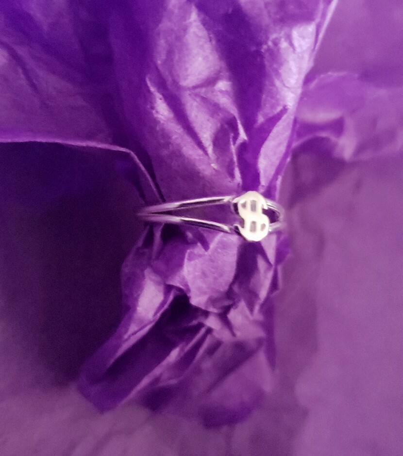 Hand made sterling silver toe ring, plated with pure silver and e-coat.