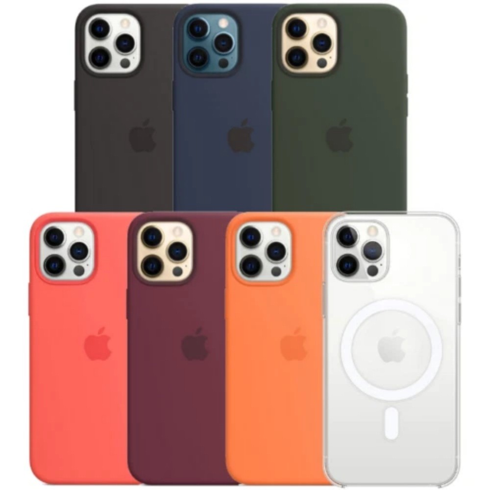 For iPhone 12 mini 12Pro 12Pro Max NEW Silicone Case w/Magsafe-Multiple Colors