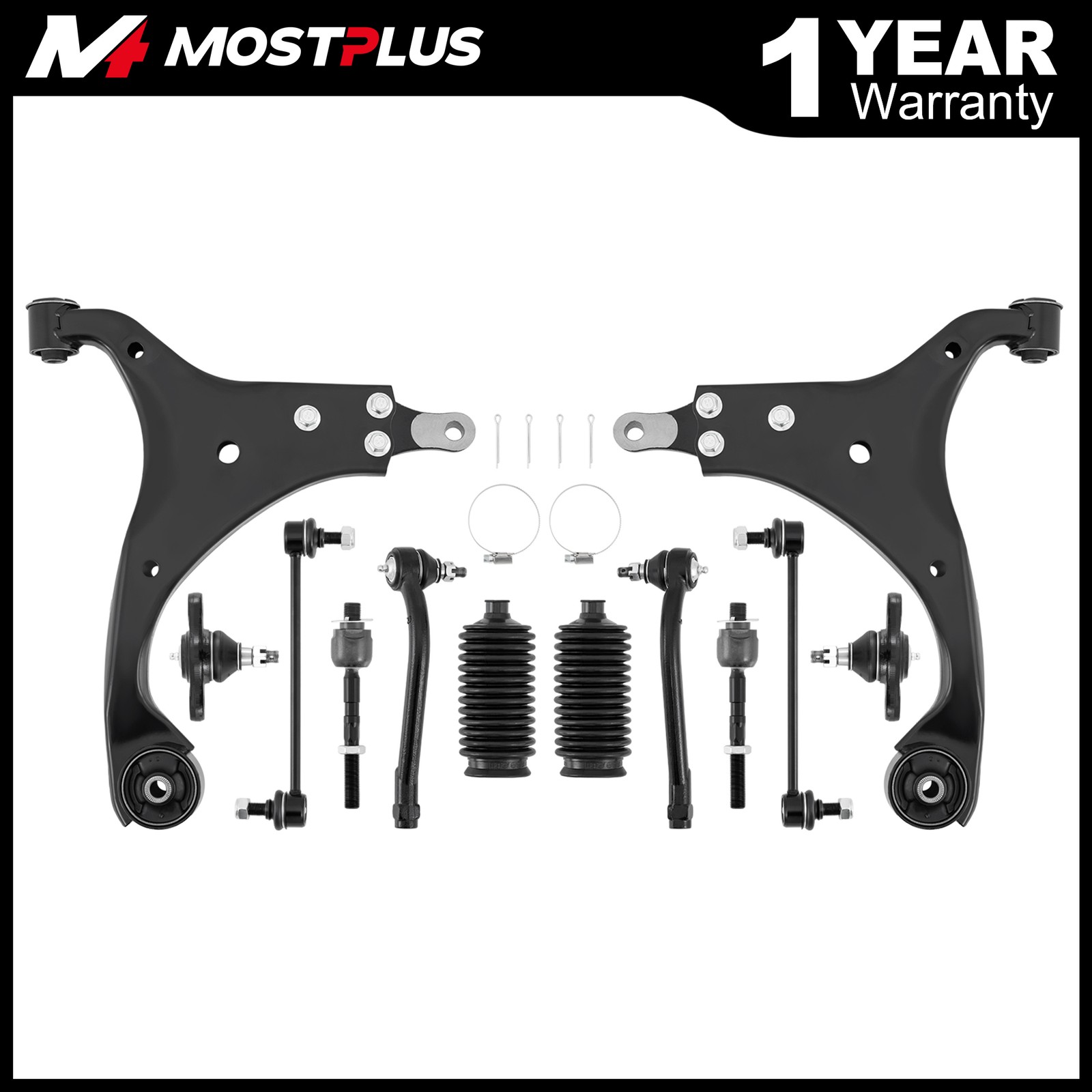 Set(12) Front Lower Control Arms w/ Ball Joint For 2007-2012 Hyundai Elantra