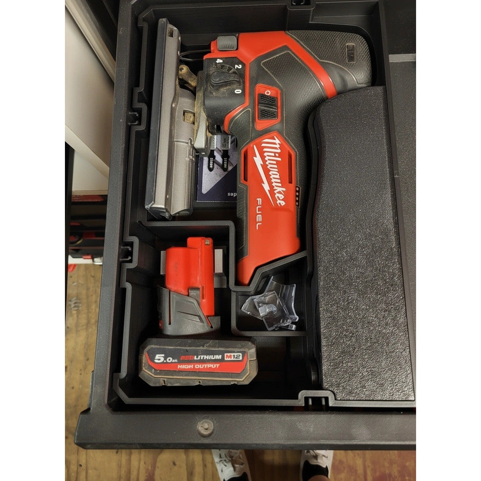 Milwaukee PACKOUT Drawer Insert – M12 FUEL Jigsaw Holder (Insert Only)