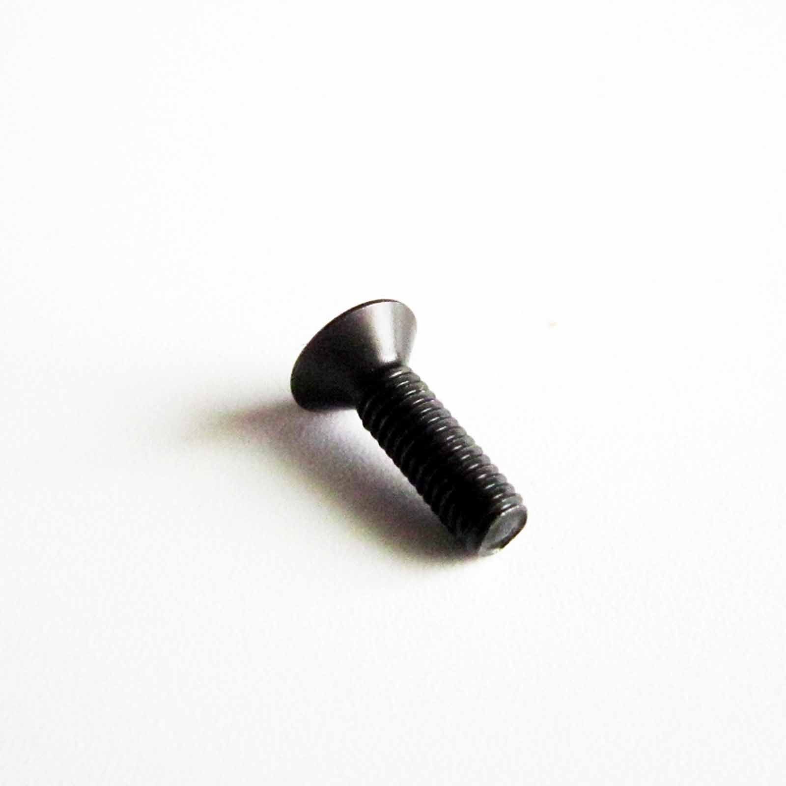 25/100pcs Black Steel Metric M3 Flat Countersunk Head Hex Socket Screw Cap Bolt