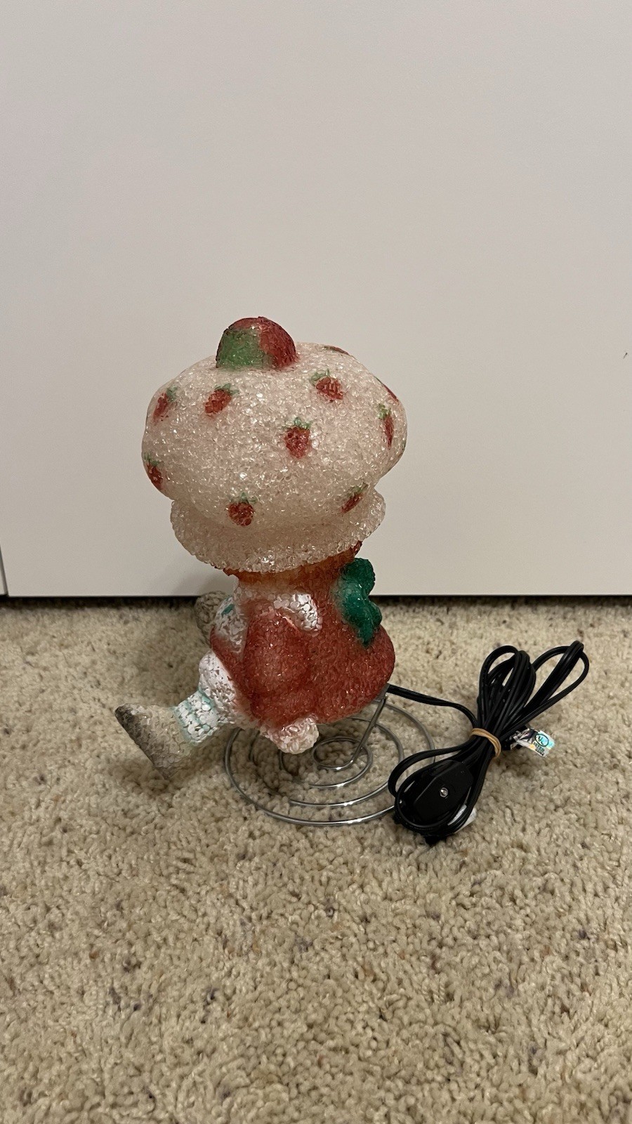 Strawberry Shortcake Light Up Lamp *WORKS*