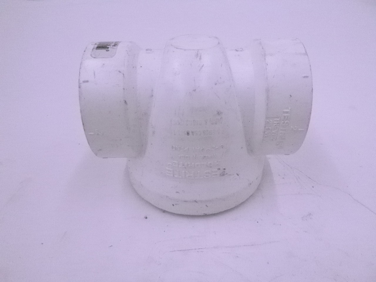 Holdrite Testrite 2" Hub DWV Cleanout Tee w/Nylon Plug & Spanner Ring PVC