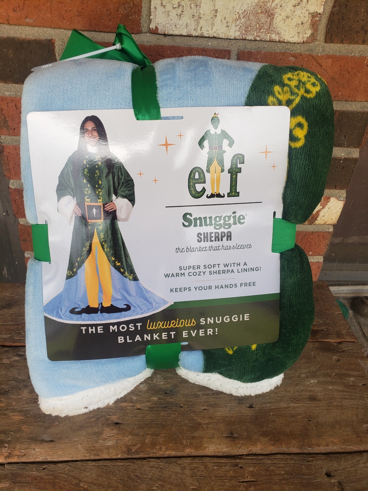 NEW Elf Snuggie Wearable Blanket Sherpa Fleece Adults Cozy Throw-FREE SHIPPING