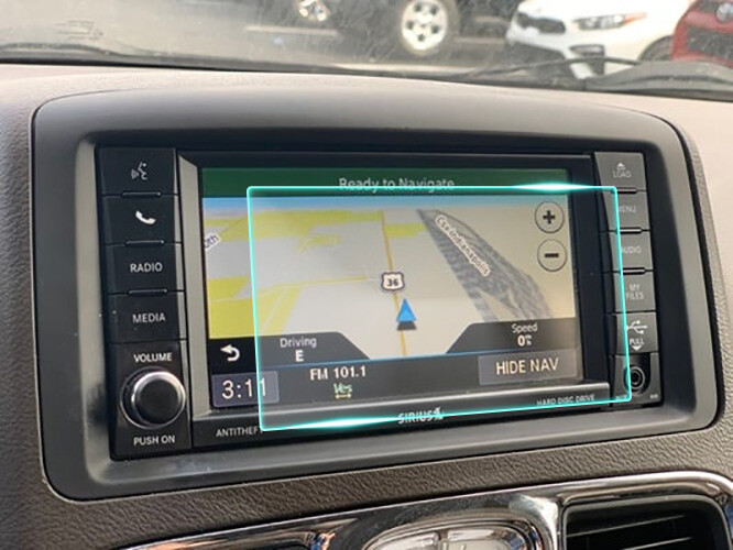 Crystal Clear Screen Protector for 2015 Chrysler Town & Country Navigation