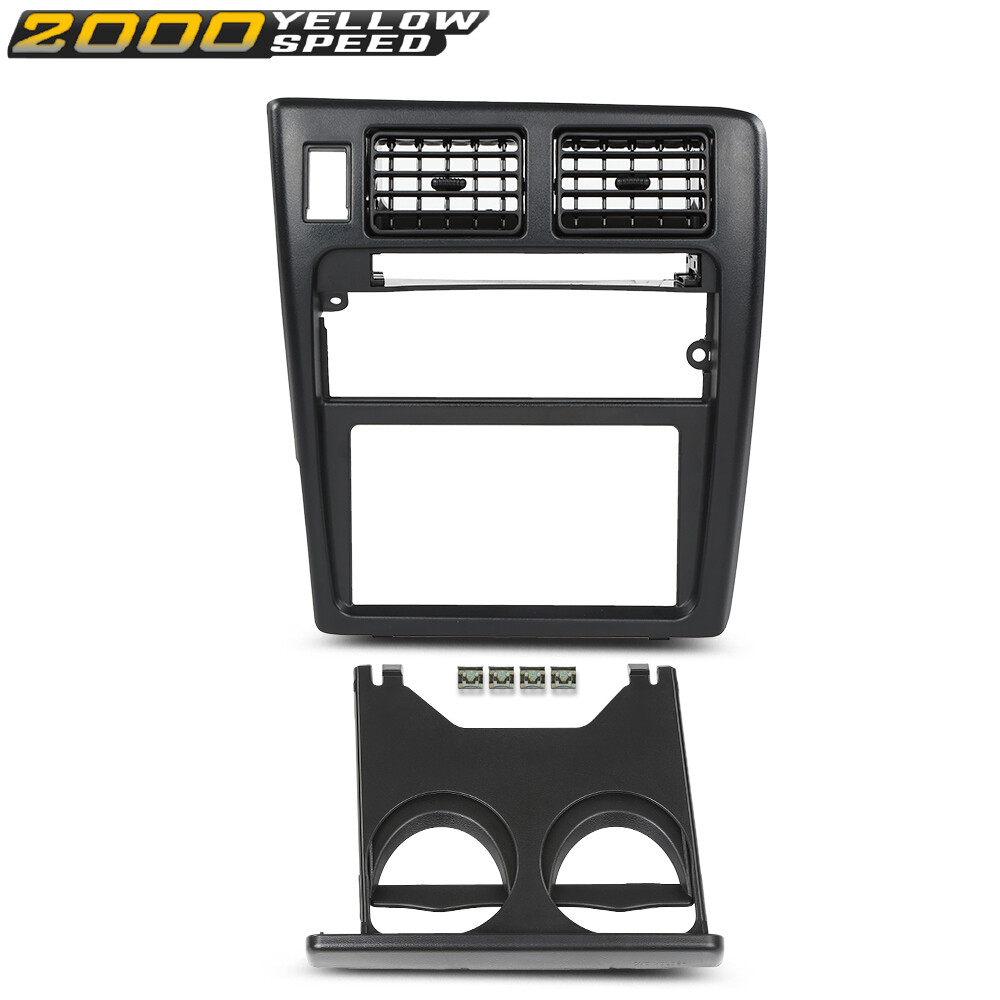Fit For 95-97 Toyota Tacoma Dash Center Air Vent Radio Bezel Trim w/ Cup Holder