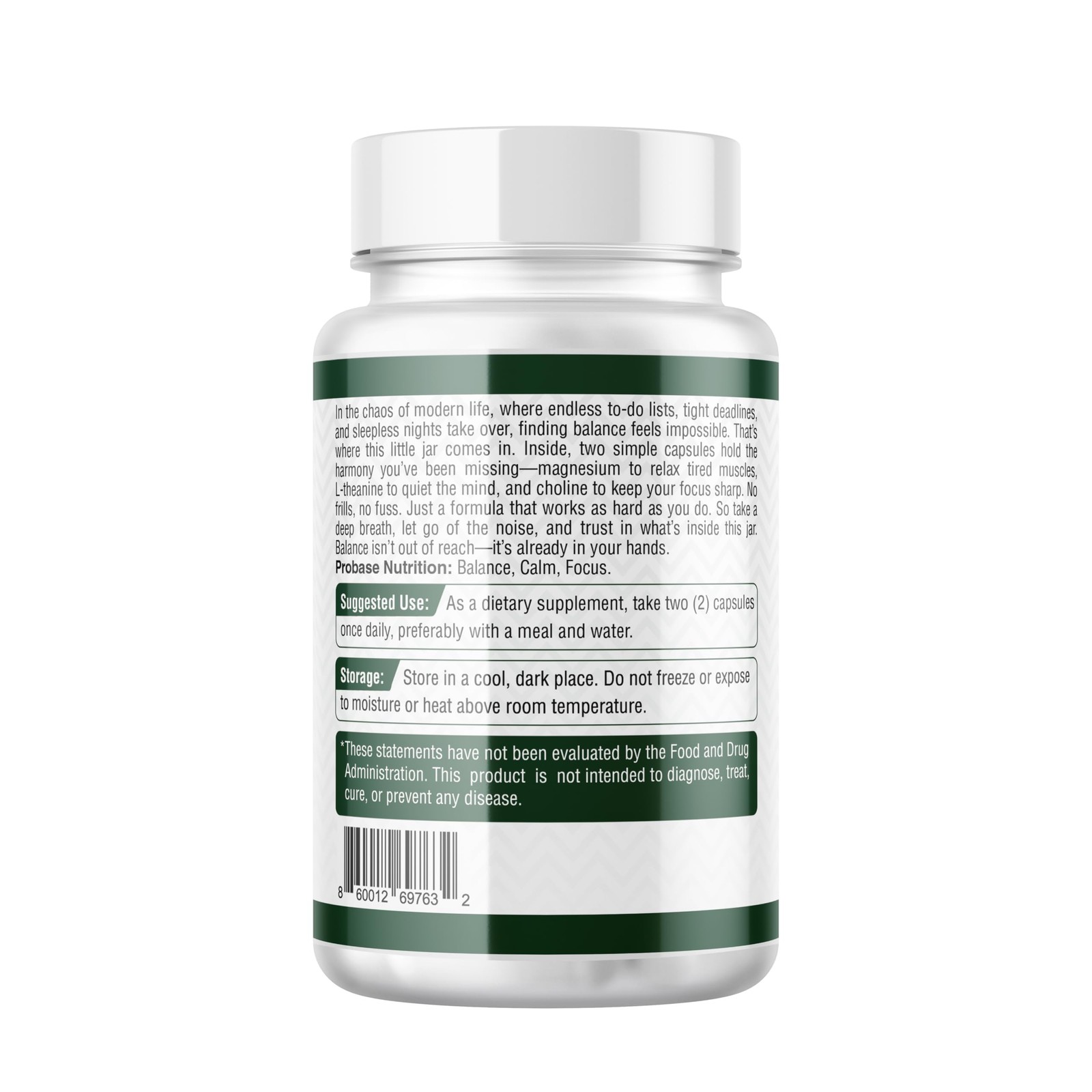 Probase Nutrition Magnesium Complex Plus with Magnesium Malate, Glycinate, L-Th