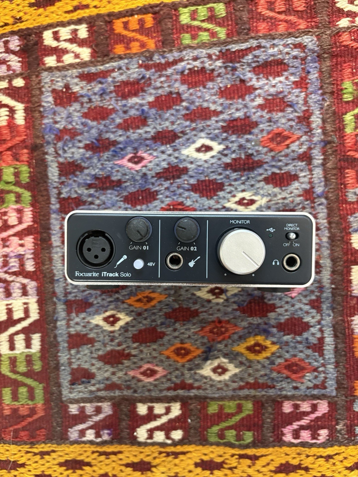 Used Focusrite iTrack Solo Audio Recording Interface No Device Link Cable