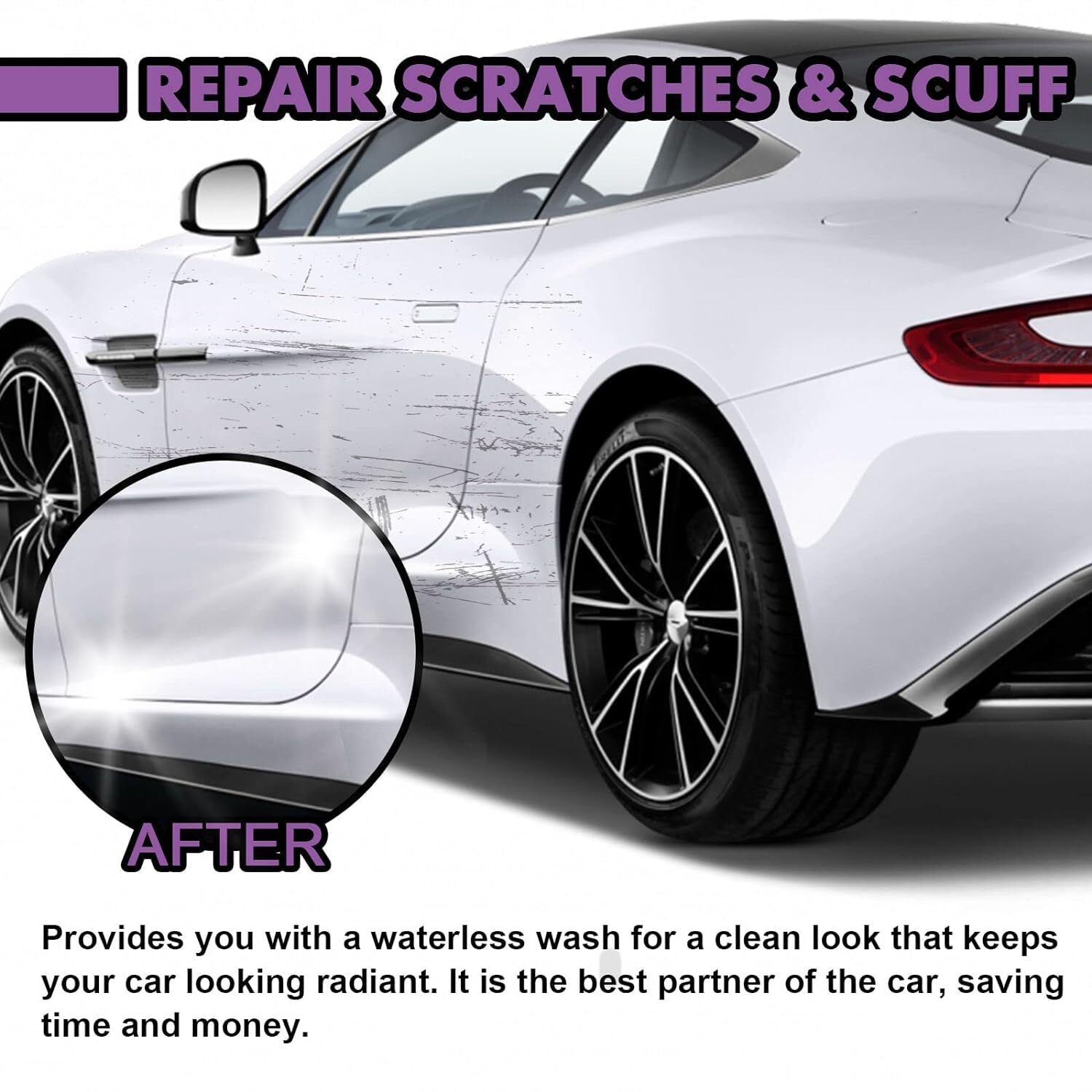 3 in 1 High Protection Quick Car Coat Ceramic Coating Spray Hydrophobic 300ML US