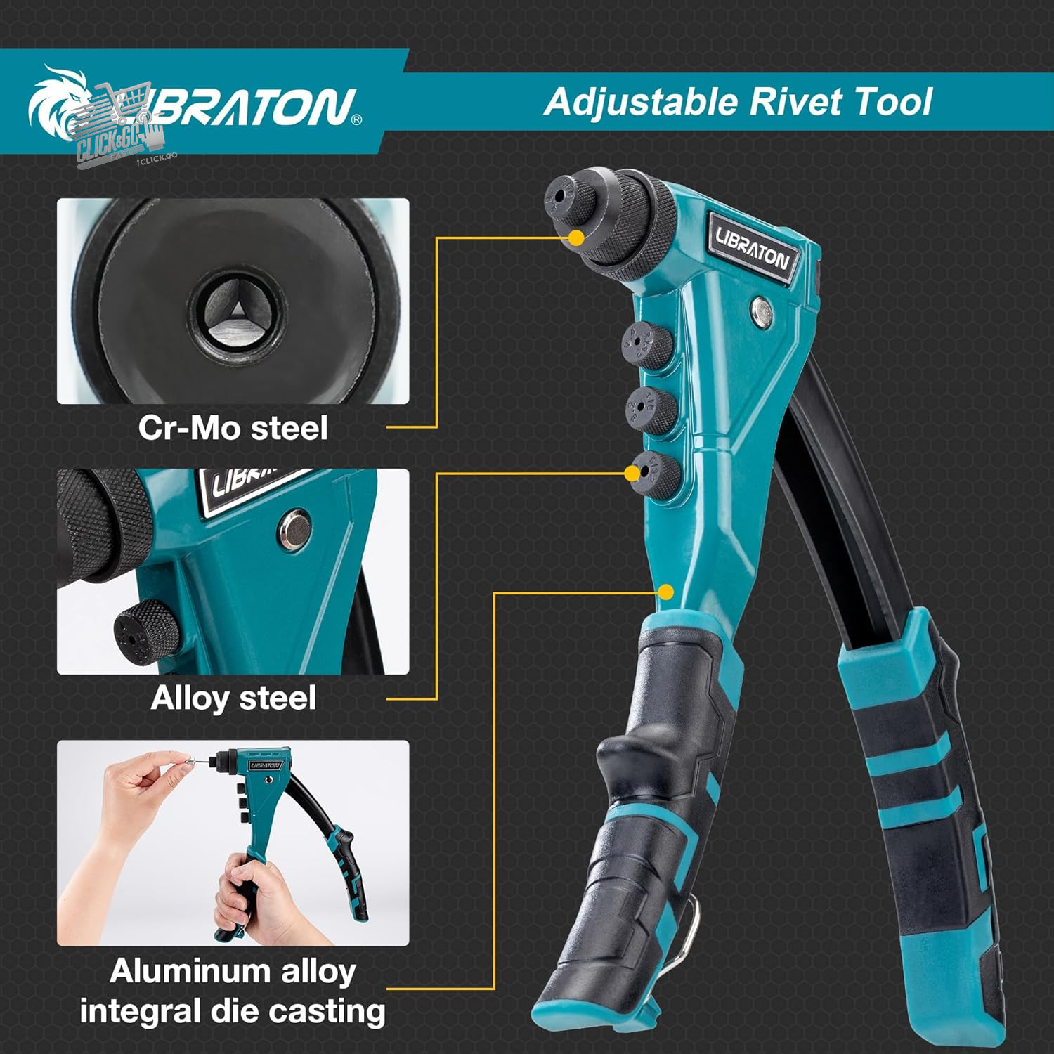 Heavy Duty Riveter Gun, Professional Riveter Set, Ri