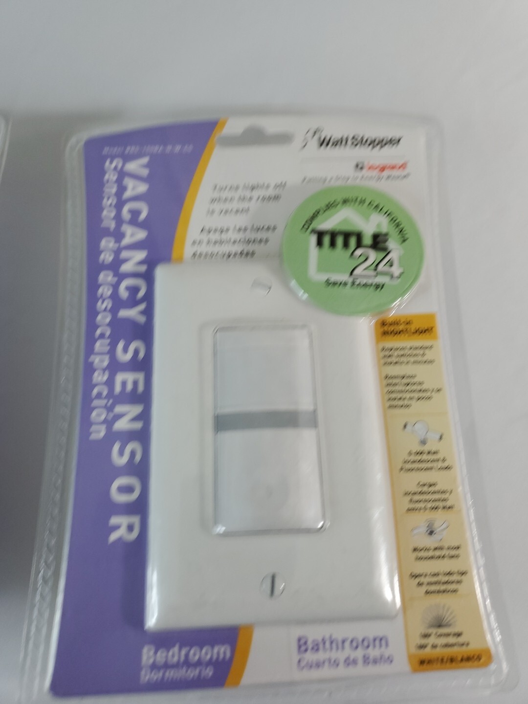LEGRAND WattStopper RS-150BA-W Motion Sensor Vacancy Switch Decora Style New