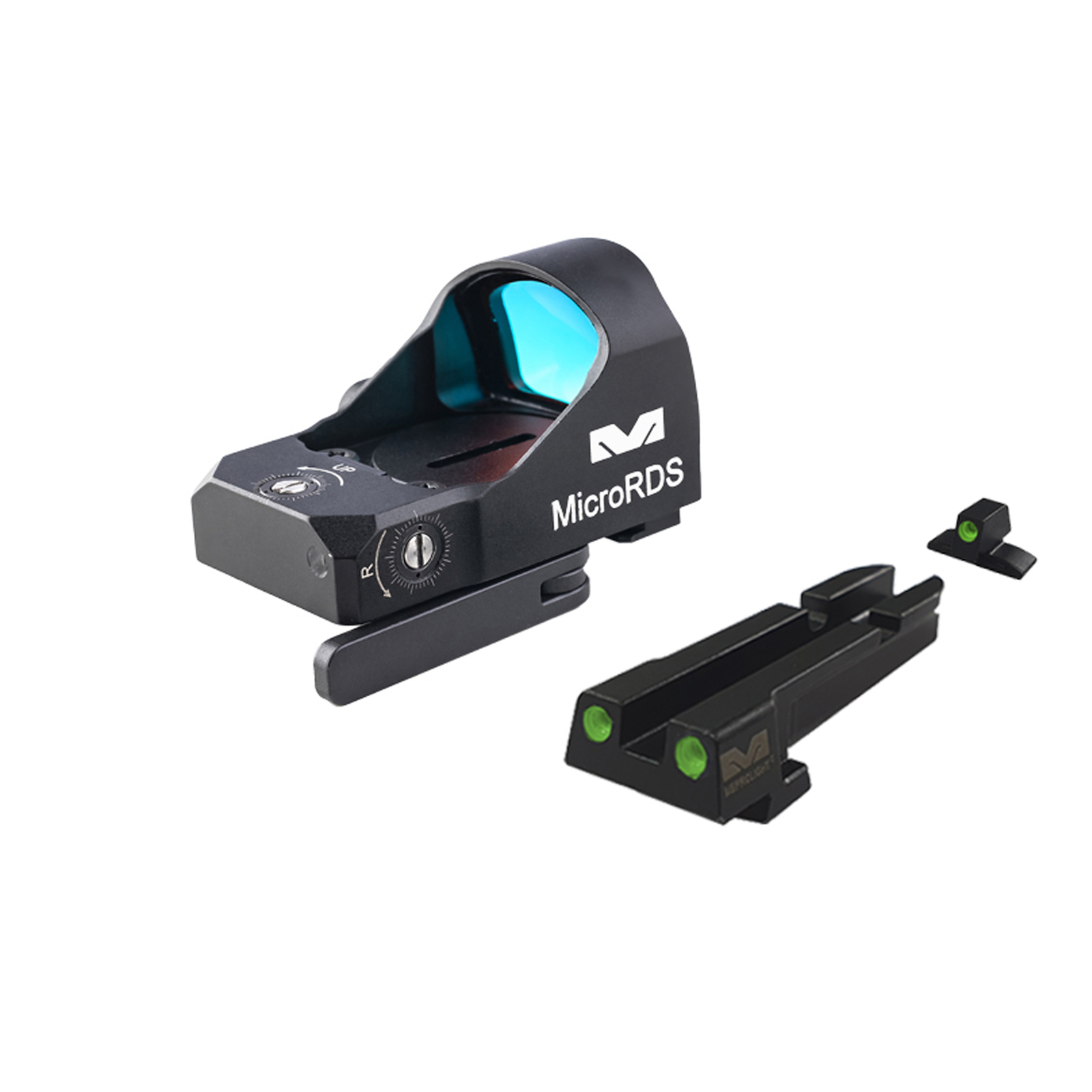 MEPROLIGHT MicroRDS Red Dot Sight with QD Mount and Backup Sights for IWI Masada