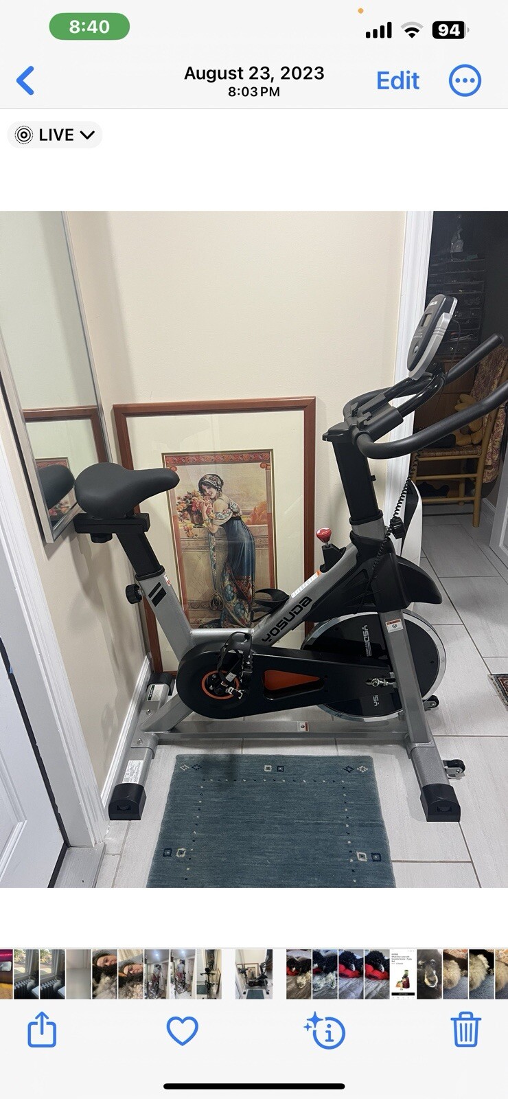 Indoor Bike Stationary Bike, 2023 Version-Cycle Bike w/ Ipad Mount