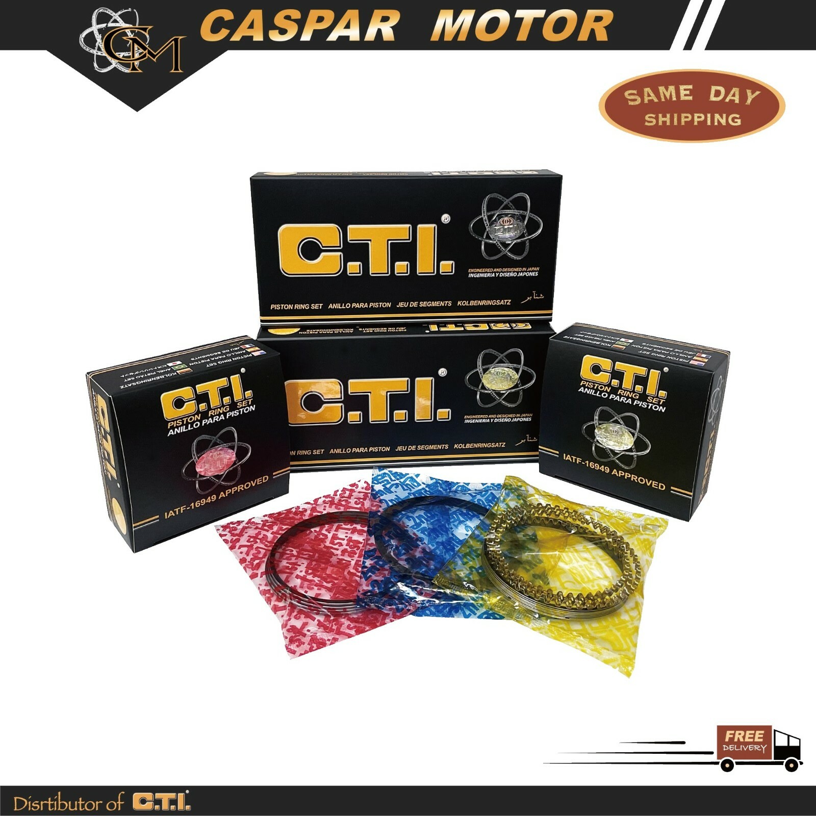 C.T.I. Piston Rings 11-797-01  For 11-15 NISSAN JUKE TURBO MRA8DE 1.6L L4 DOHC