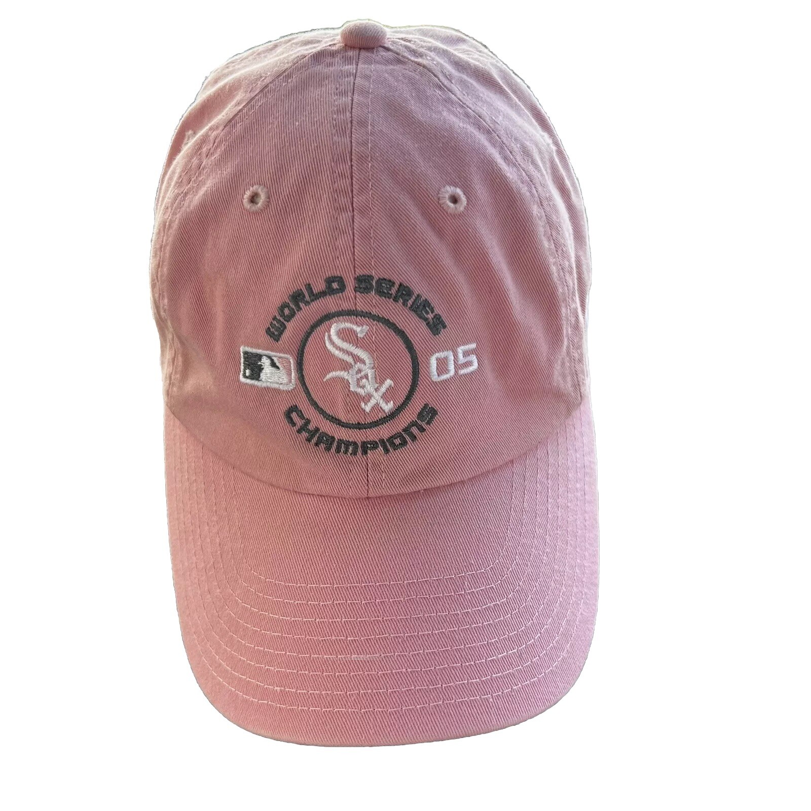 World Series SOX  Pink New Era Womens Hat Cap White Accents Strap Buckle Cotton