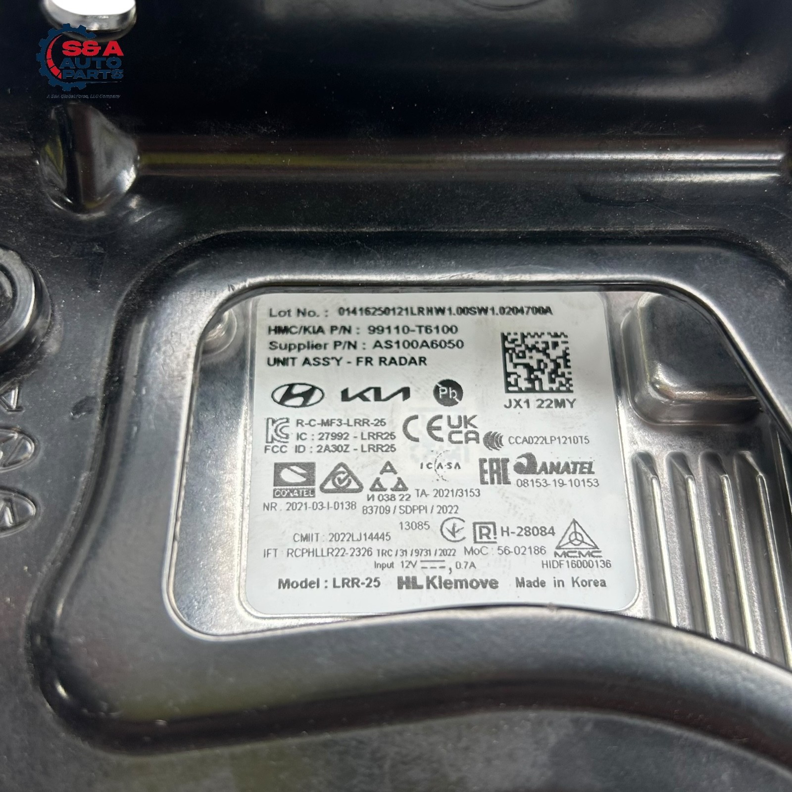 Genesis GV80 2021-2024 Cruise Control Distance Sensor Radar