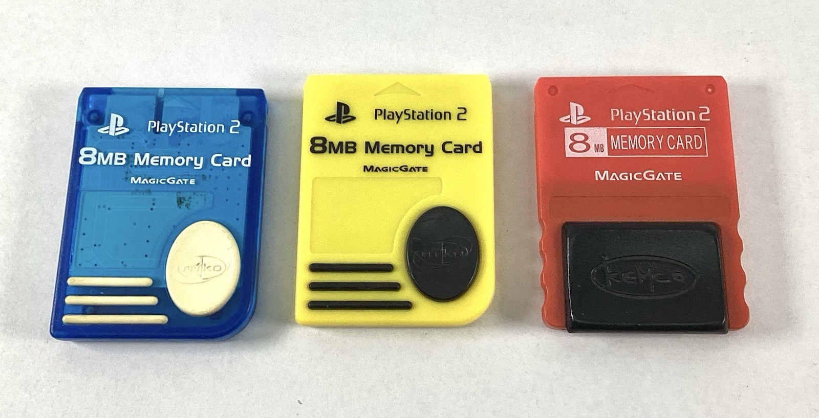 3 Magic Gate Playstation 2 PS2 Memory Cards 8MB