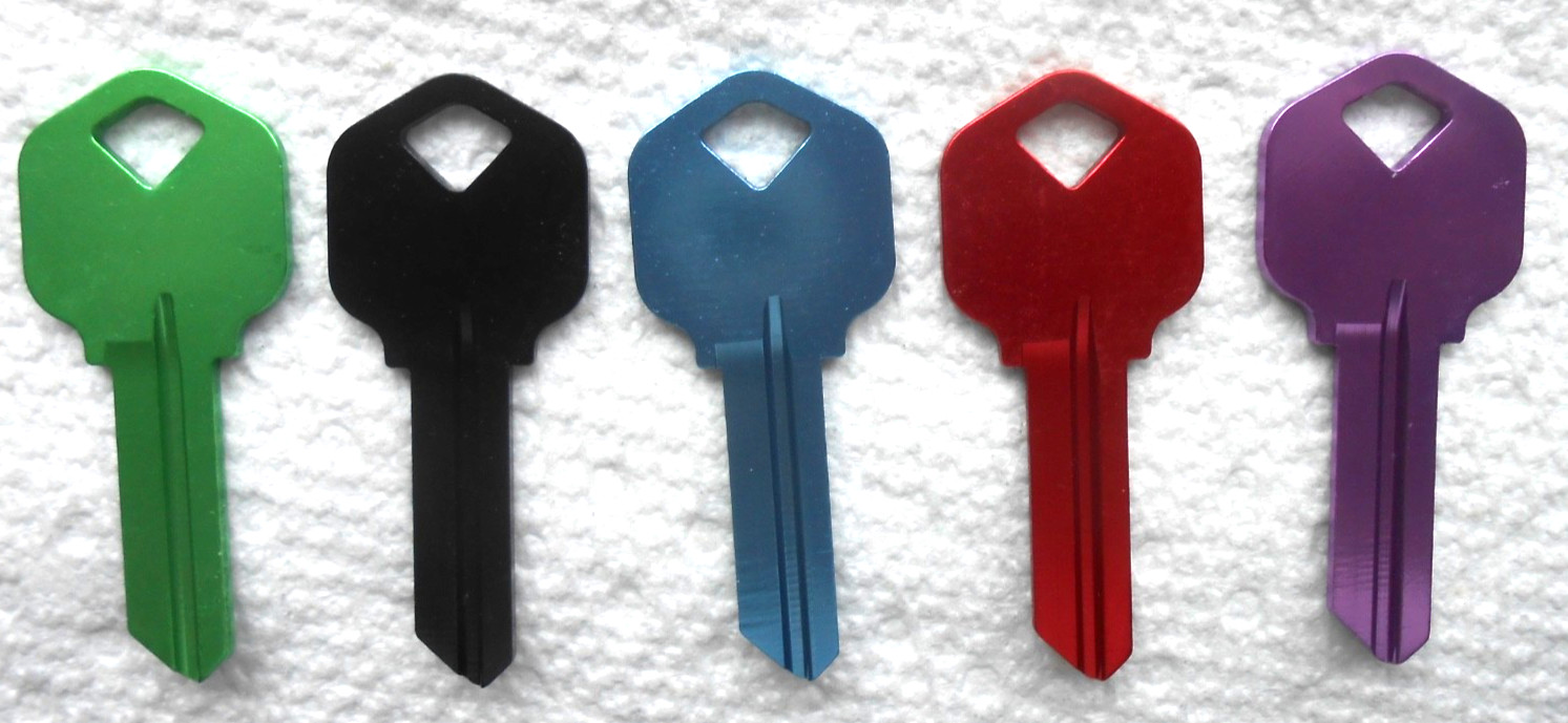 5  Kwikset  KW1   Aluminum  Titanium Very Light House  Key Blanks