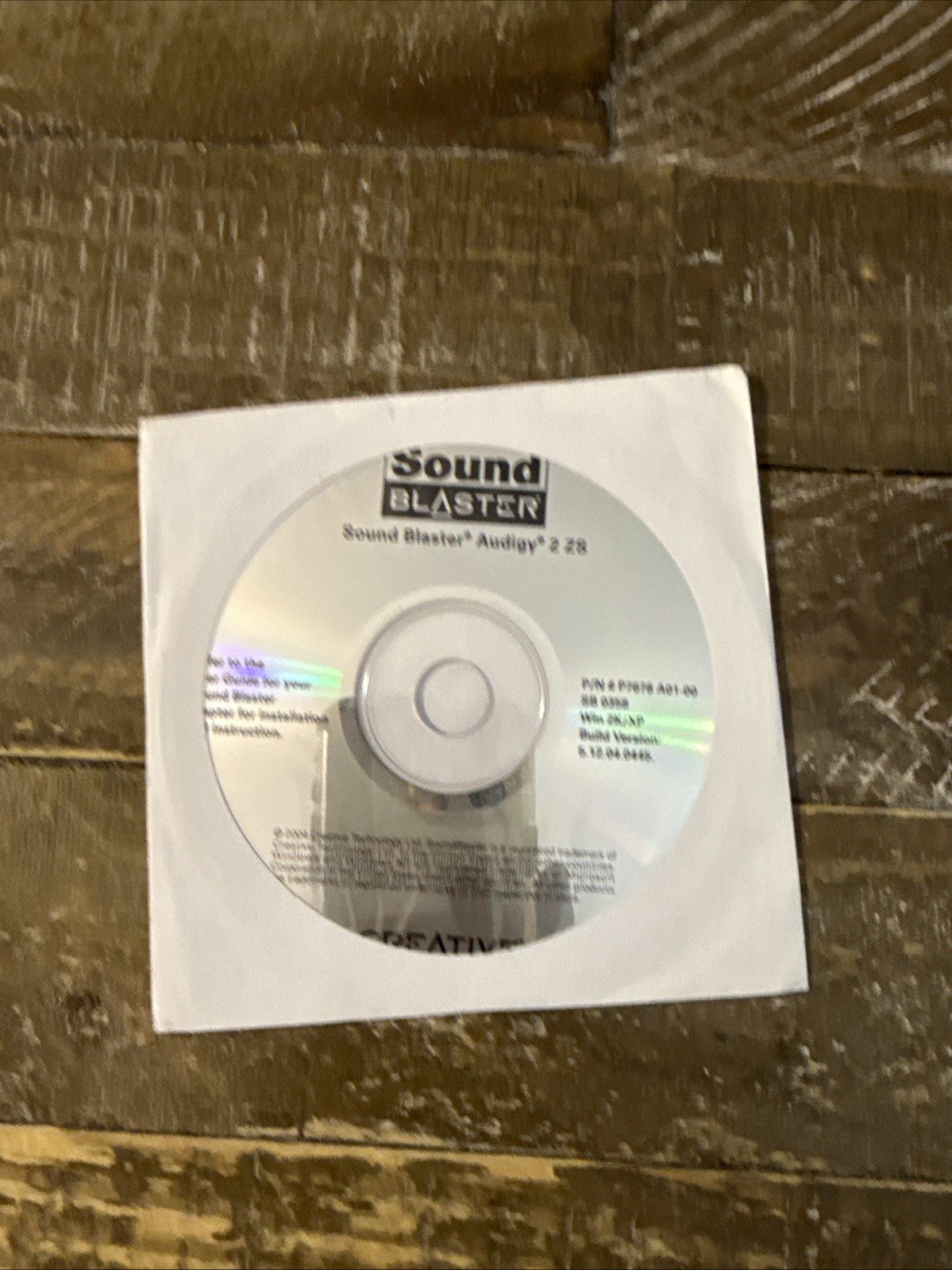 Sound Blaster Audigy 2 ZS Software PC Cd Rom