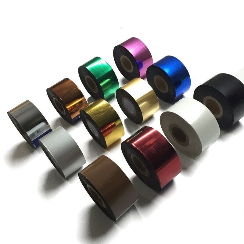 HOT STAMP STAMPING MACHINE PRINGING FOIL ROLL 12color 120M GILT PAPER