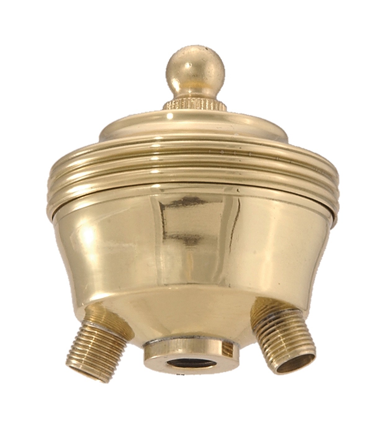 B&P Lamp 2-Lite Brass Cluster Head