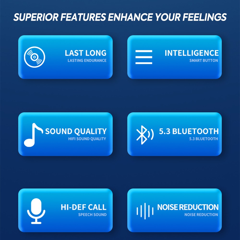 Mpow Wireless Bluetooth Headset TWS Earphones Earbud Stereo Headphone Waterproof